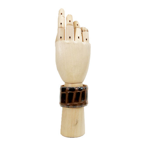CuffedUp Lamb Cufflets - Brown Croc Single